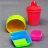 A small picture of Neon crayon storage containers